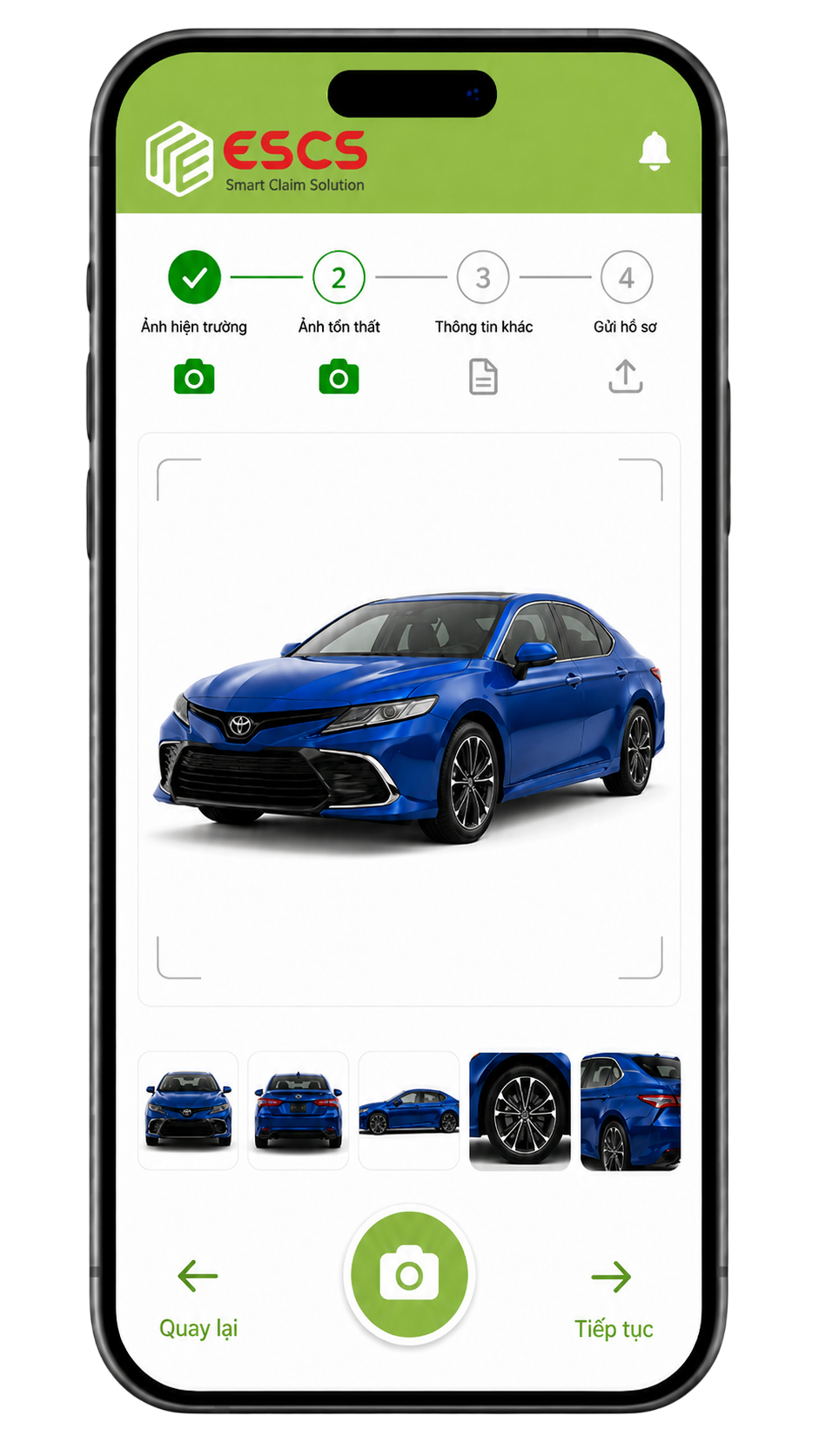 Ứng dụng mobile dành cho giám định viên ESCS